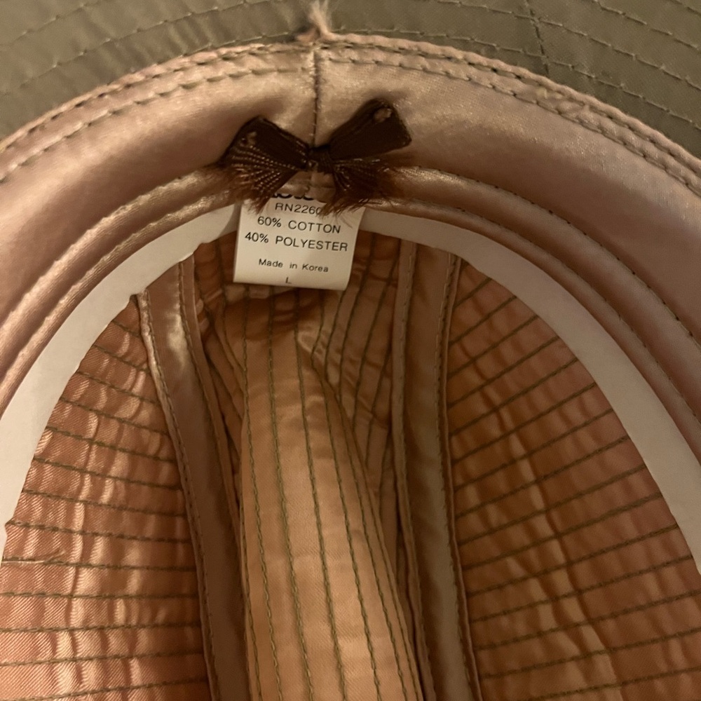 Vintage Totes Rain Rolls Right Off Tan/Beige Fedora Rain Hat size Large - Picture 9 of 10
